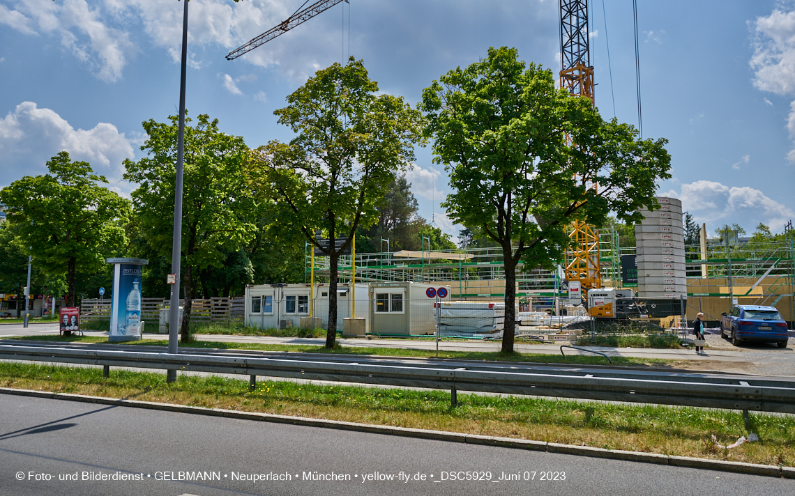 07.06.2023 - aktuelle Fotos von der »Baustelle zum Hort für Kinder« in Neuperlach in München